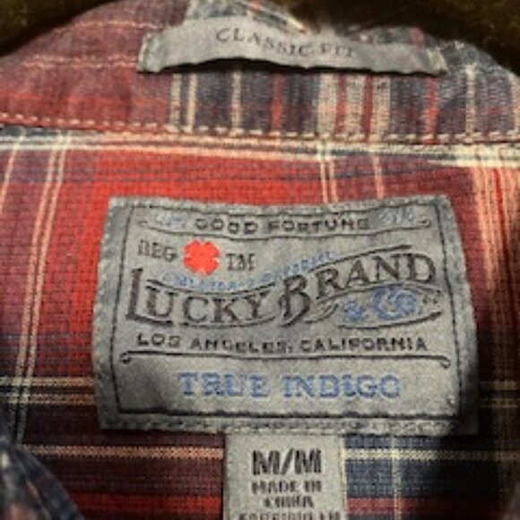Lucky Brand Snap L/S Shirt  Size M - Picture 4 of 8
